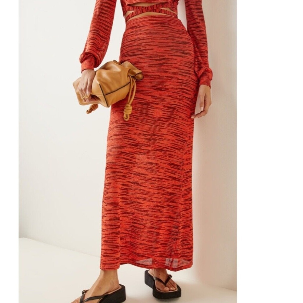 Knit maxi skirt